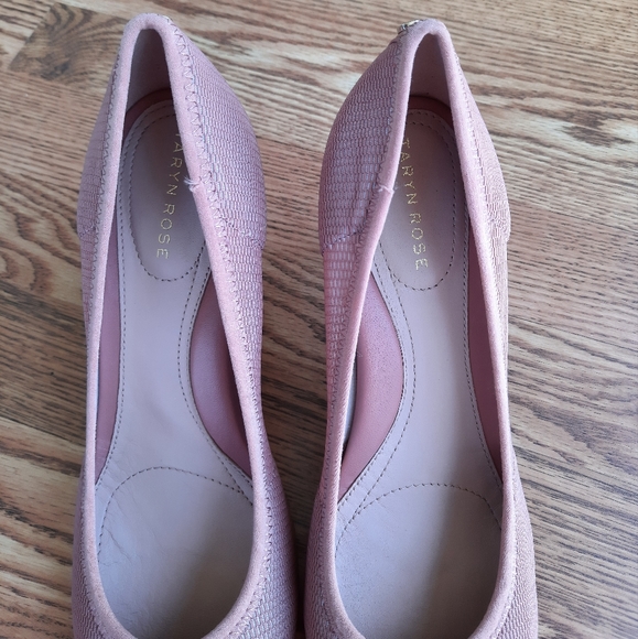 Taryn Rose Tess Pink Dusty Rose Mesh Closed Shoes Heel Pump Size size 10B - Picture 3 of 12